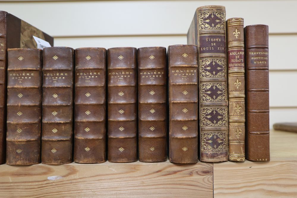 Miscellaneous 19th century bindings, including Monstrelets Chronicles, 2 vols, Bohn, 1853,